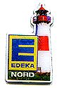 Edeka, Logo-Pins, Offsetdruck, konturgestanzt,125